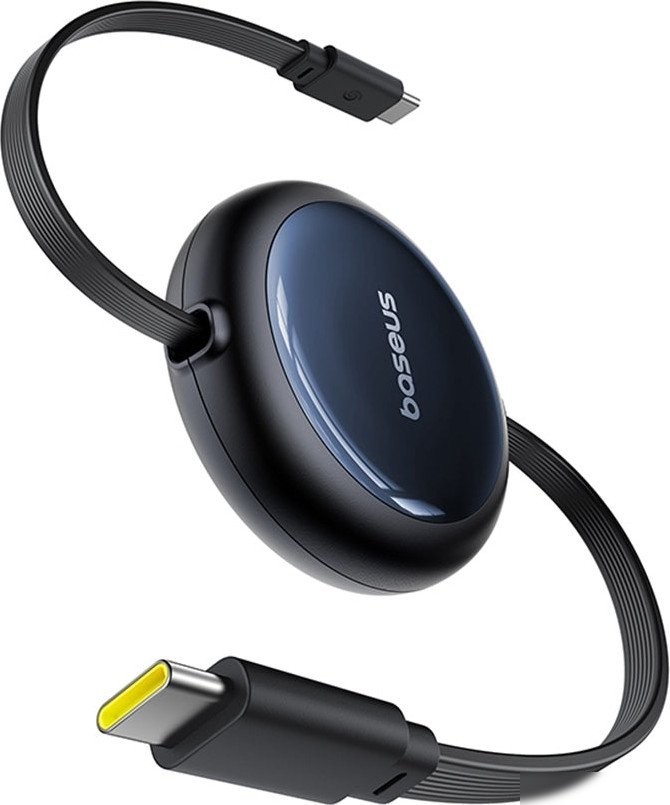 Кабель Baseus Nomos Retractable Retractable Cable USB Type-C - USB Type-C 100W (1.5 м, черный)