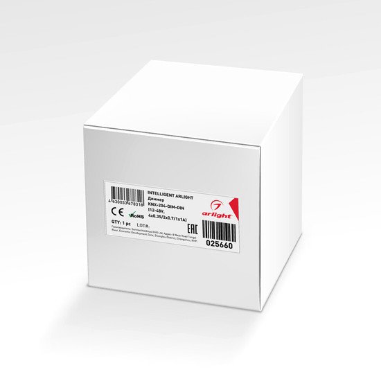 Контроллер RGB Arlight Intelligent KNX-204-DIM-DIN (12-48V, 8x0.35/4x0.7/2x1A) 025660