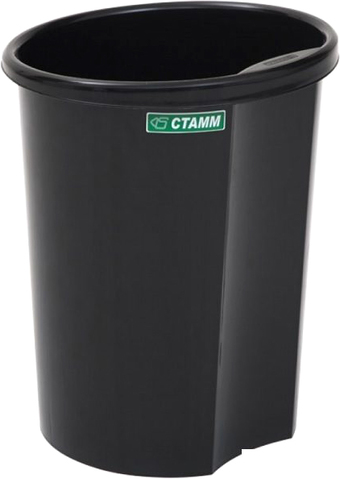 Корзина для бумаг Стамм КР11 (черный)