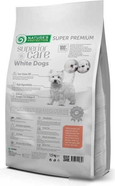 Сухой корм для собак Nature's Protection SC White Dogs Grain Free Salmon 1.5 кг