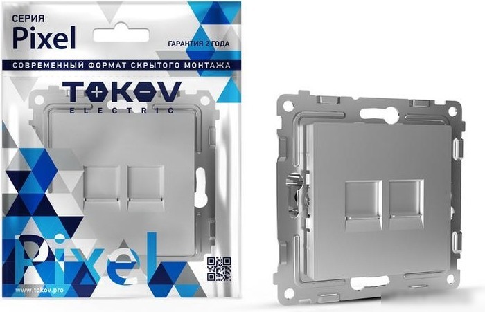 Розетка компьютерная Tokov Electric Pixel TKE-PX-RC2-C03