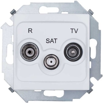 Розетка телевизионная Simon 1591466-030 (белый)