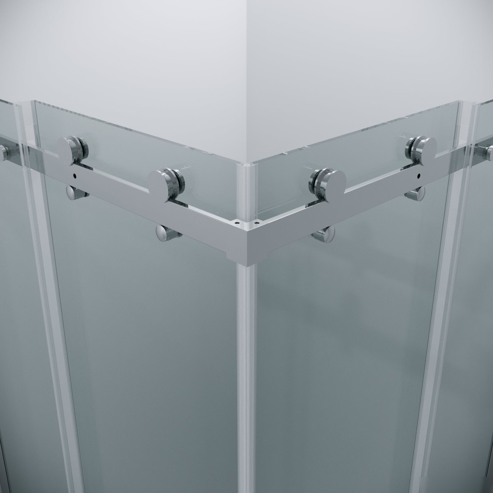 Душевой уголок Grossman Classic 100x100x195 300.K33.04.1010.10.00 (хром/прозрачное стекло)