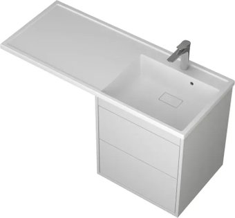 Veneciana Тумба с умывальником Nera 55 с 2-мя ящиками + Paola Magenta 1200 R (белый)
