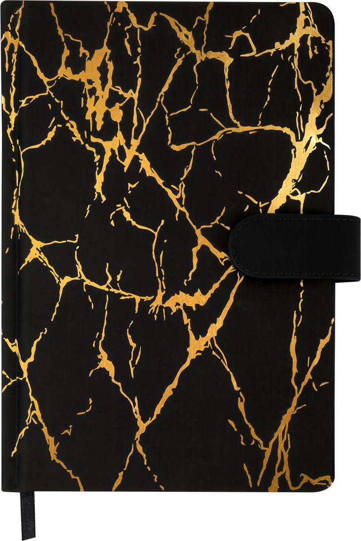 Блокнот BRAUBERG Goldy 118647 (черный)