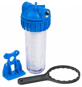Магистральный фильтр Unipump CFC-10K (резьба 3/4") с картриджем SC-10W (5мкм)