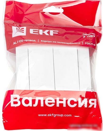 Выключатель EKF PROxima Валенсия EWV10-023-10 (белый)