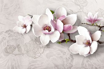 Фотообои Vimala Ветка магнолии 270x400