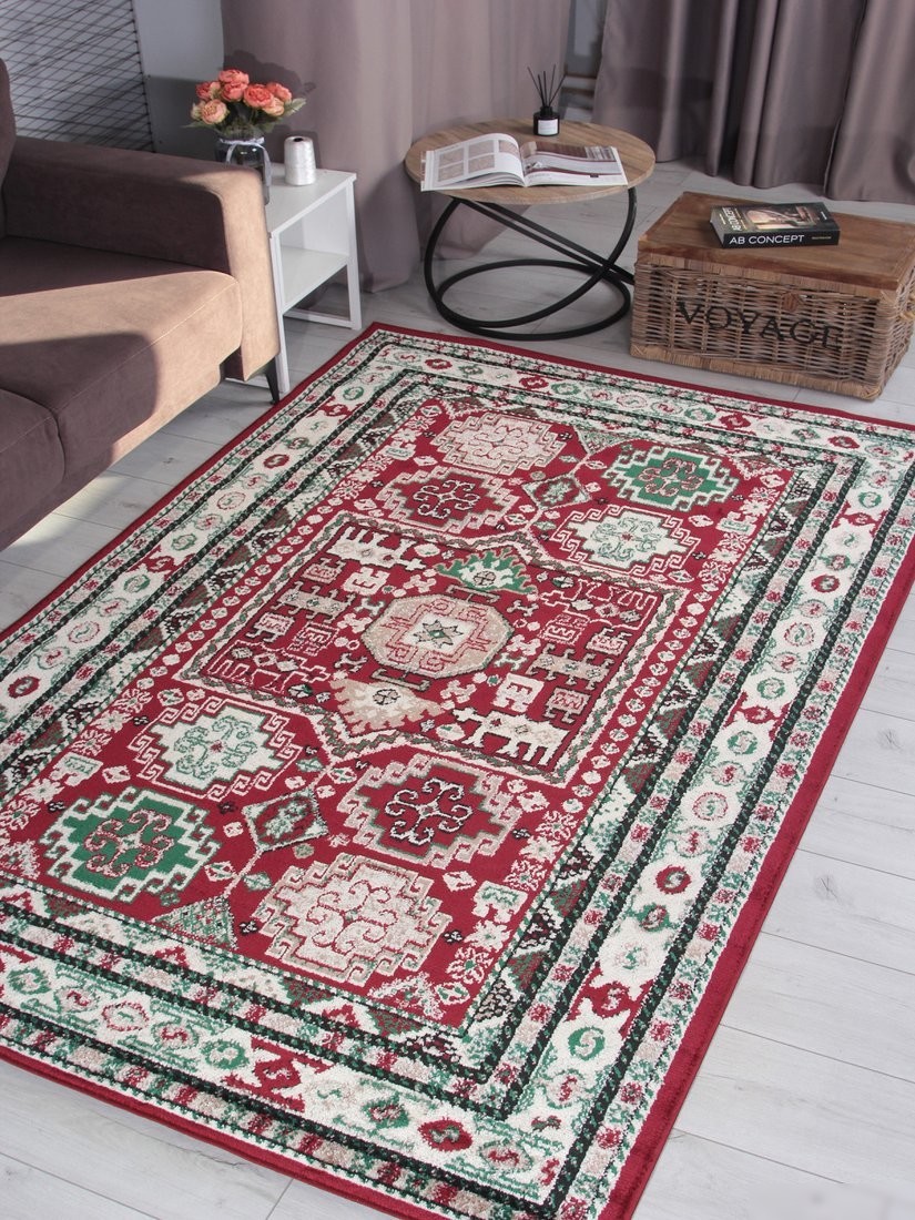 Ковер для жилой комнаты Merinos Darga F667-STAN-RED-CREAM (2x3)
