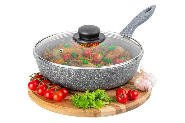 Сковорода Elan Gallery Гармония вкуса 120579 (серый мрамор)