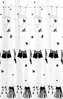 Шторка-занавеска для ванны Miranda Dressy Black