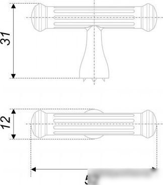 Ручка мебельная Boyard Rigata RC531AP.1