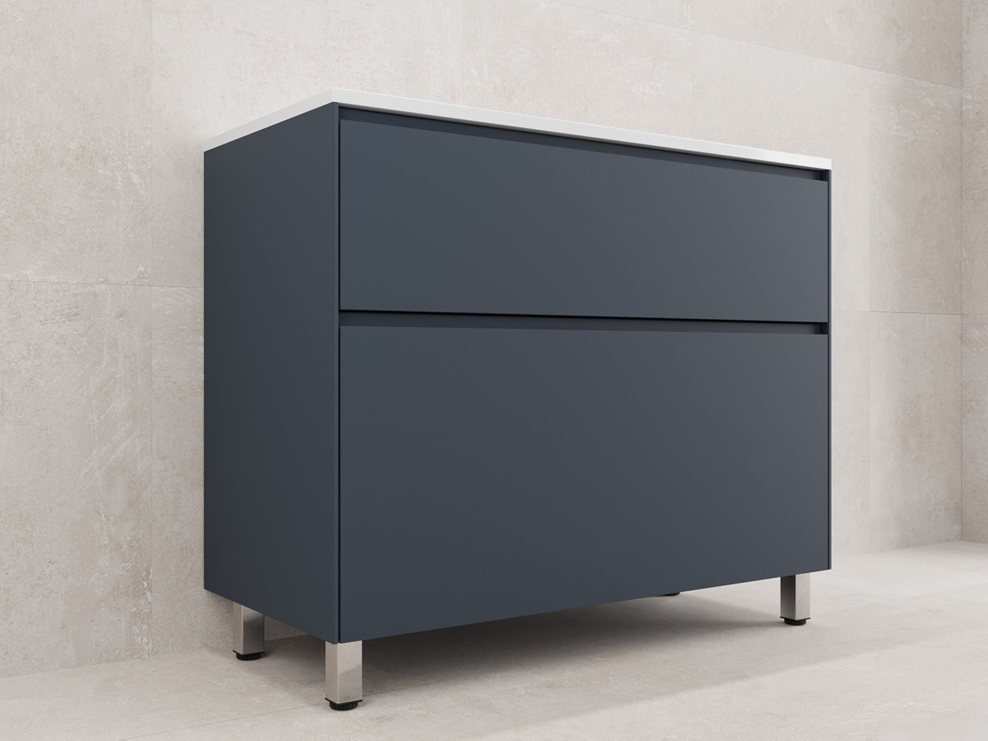 Symbolite Тумба под умывальник Лима 100 Line Plus 2 ящика (графит)