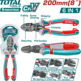 Кусачки боковые (бокорезы) Total THTMF386