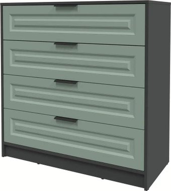 Комод Интерлиния Концепт КТ-К100 Деко (антрацит/мята)