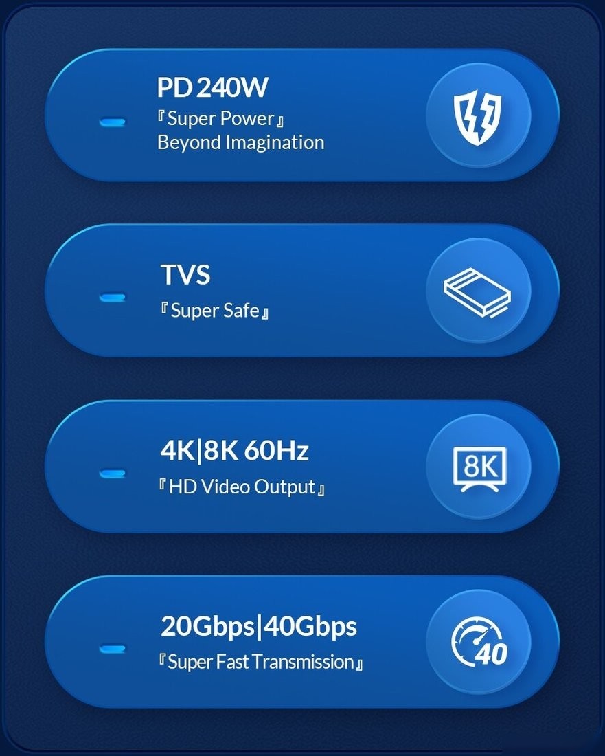 Кабель Orico CC240-40 USB Type-C - USB Type-C (0.5 м, черный)