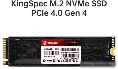 SSD KingSpec PCle 4.0 XF Series 512GB