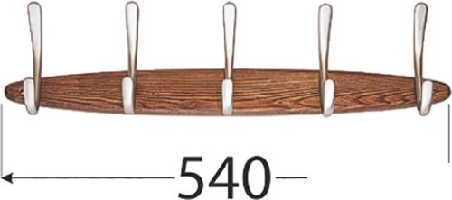 Крючок для ванны Domax Wuc 2 54422 (серебристый/коричневый)