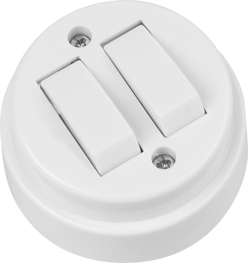 Выключатель перекрестный TDM Electric Ретро SQ1806-0509 (белый)
