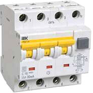 Дифференциальный автомат IEK АВДТ 34 C25 30мА MAD22-6-025-C-30