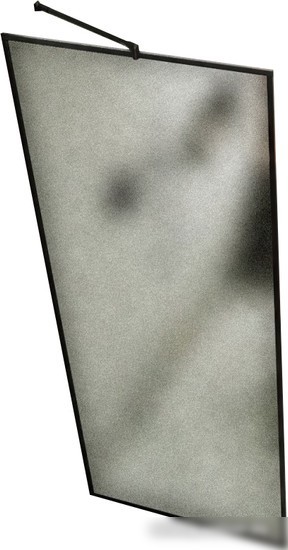 Душевая стенка MaybahGlass 195x69 MGD-821-6 (сатин стекло/черный)