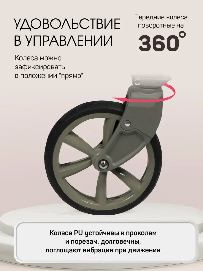 Универсальная коляска Aimile Adventurer PU ADVPU-20 (хаки)