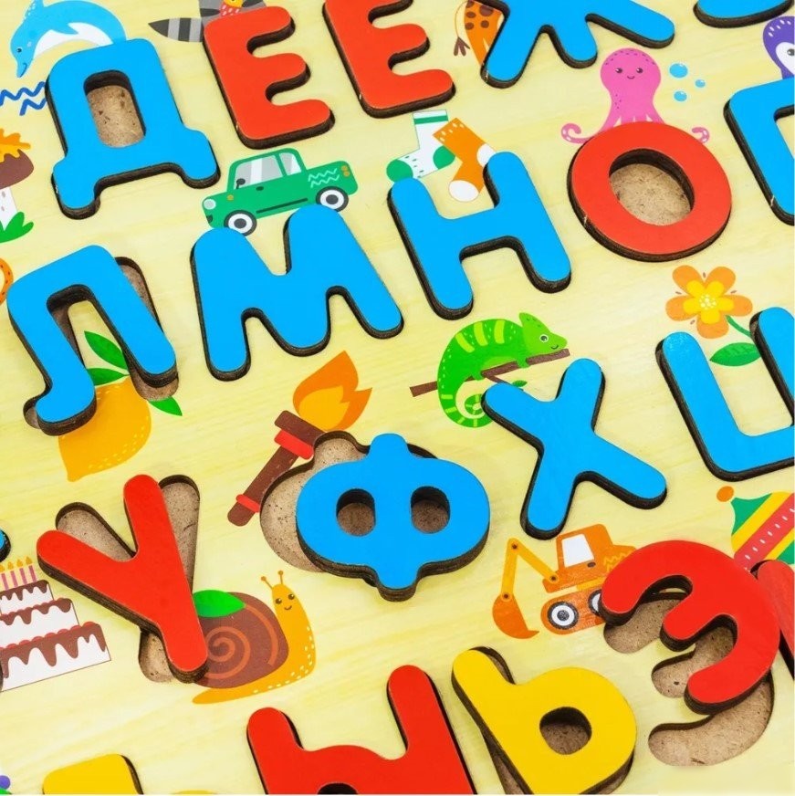 Мозаика/пазл Alatoys Пазл Азбука ПЗЛ2502