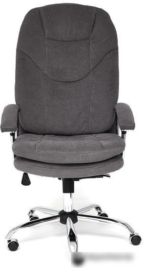 Кресло TetChair Softy LUX (флок, серый)
