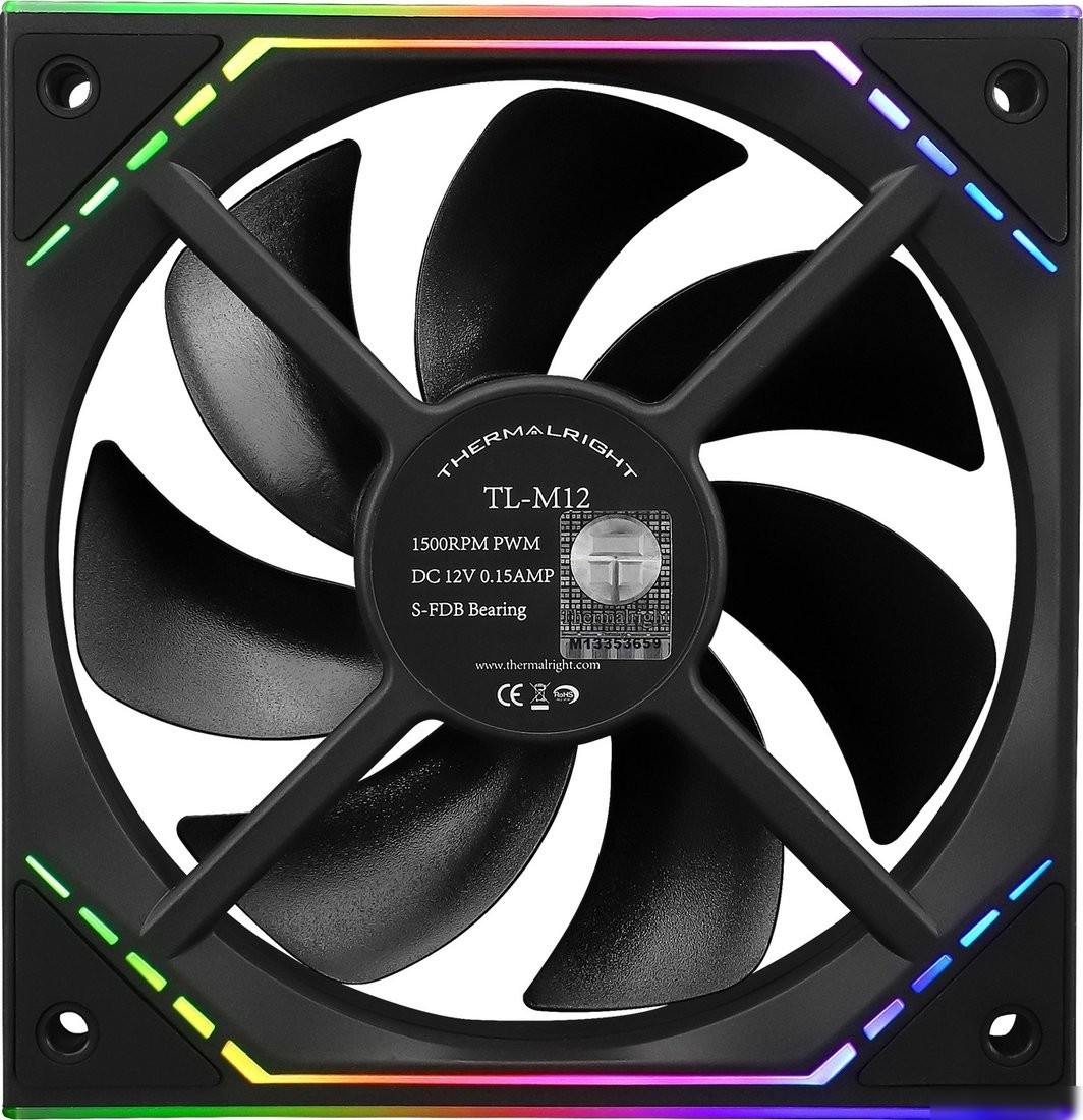Комплект вентиляторов для корпуса Thermalright TL-M12 X3 (черный)