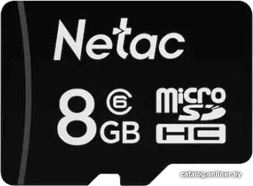 Карта памяти Netac P500 Standard 8GB NT02P500STN-008G-R (с адаптером)