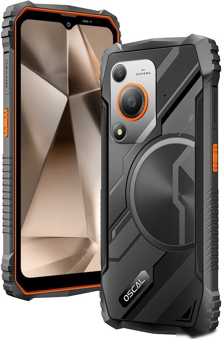Телефон Oscal Marine 1 4GB/128GB (оранжевый)