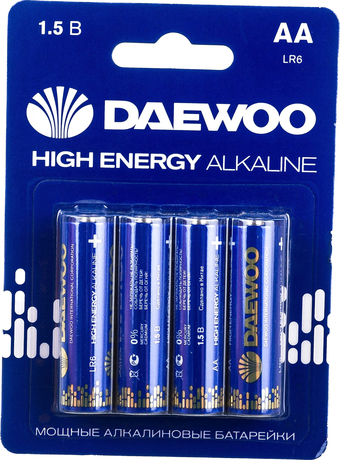 Батарейка Daewoo High Energy Alkaline AA 4 шт. 5030329