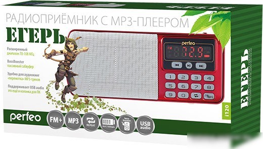 Радиоприемник Perfeo Егерь i120-RED