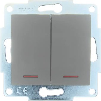 Выключатель Lezard Asti 7081-3588-112 (платина)