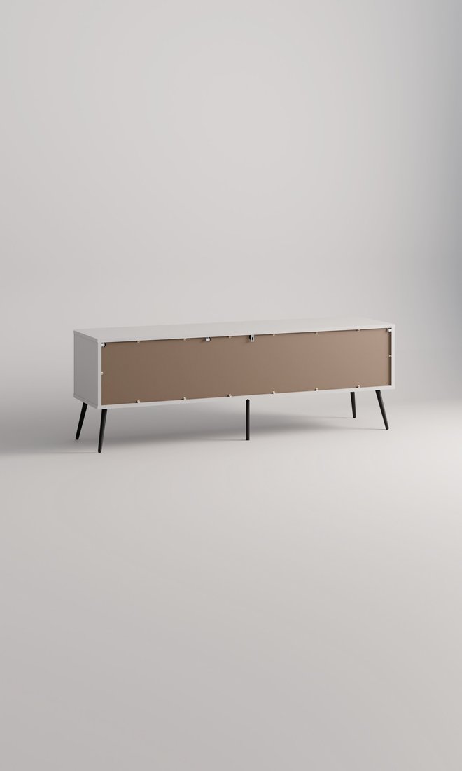 Тумба Arvento Rondo RTV 3D (белый/эко джелато)
