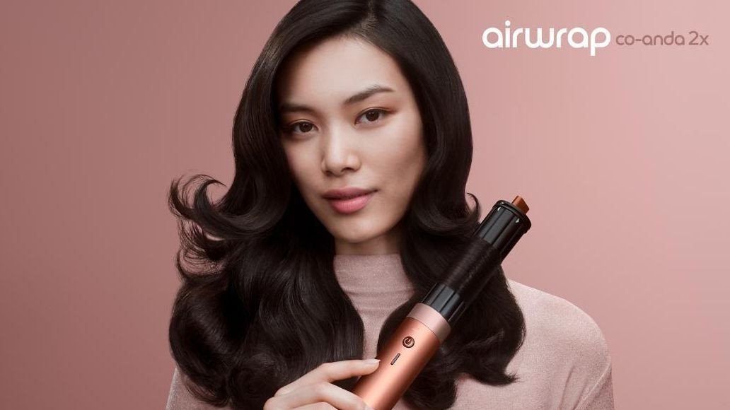 Фен-стайлер Dyson Airwrap Co-anda2x HS09 Straight+Wavy (евровилка, янтарный шелк)