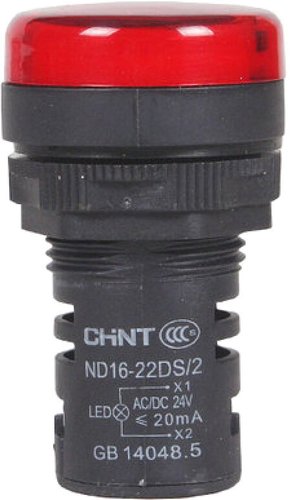 Лампа сигнальная Chint ND16-22D/2 AC/DC 230В (R) 593075 (красный)