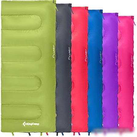 Спальный мешок KingCamp Oxygen KS3122 (зеленый, правая молния)