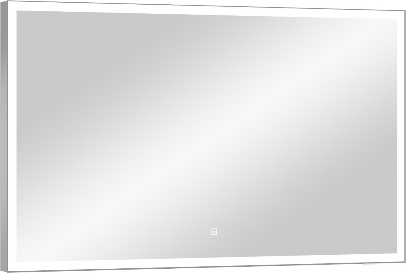 Континент Зеркало Frame Silver Led 100x70