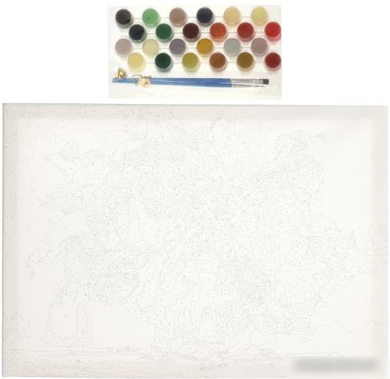 Картина по номерам MultiArt Цветы CANV30X40-MULTI20