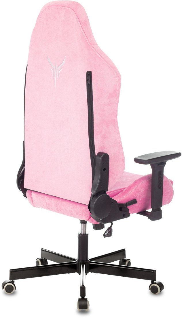 Игровое (геймерское) кресло Бюрократ Knight N1 Fabric (розовый Velvet 36)