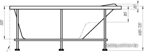 Ванна 1Марка Gracia 170x99