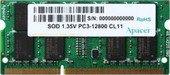 Оперативная память Apacer 4GB DDR3 SO-DIMM PC3-12800 (DV.04G2K.KAM)