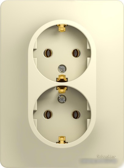 Розетка Schneider Electric Glossa GSL000224 (бежевый) Розетка Schneider Electric Glossa GSL000224 (бежевый)