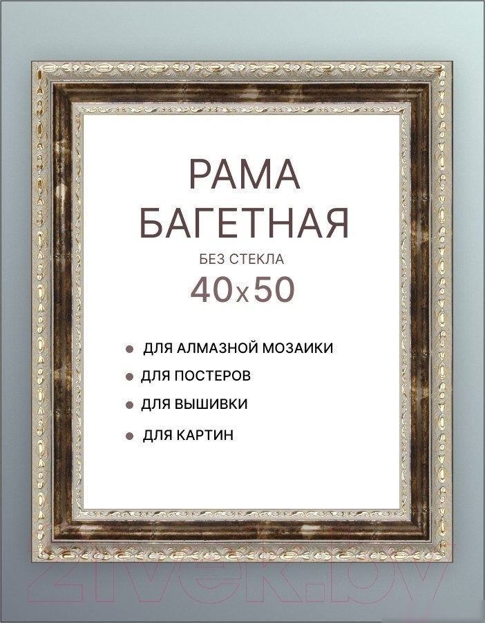 Фоторамка Декарт 40x50 8Л2873 (бежевый с золотом)
