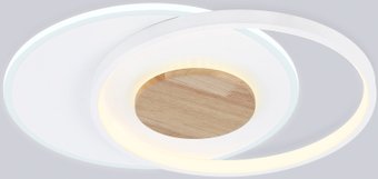 Подвесная люстра Ambrella FL4788 WH/WD (белый/дерево)