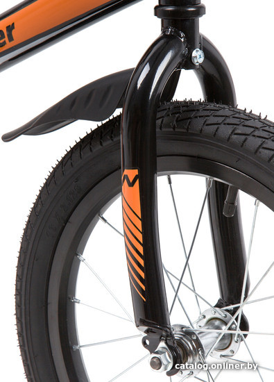 Детский велосипед Novatrack Juster 16 2023 165JUSTER.BK23 (черный)