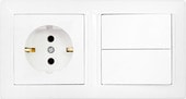 Розетка Bylectrica Стиль 2В-РЦ-693 (белый)
