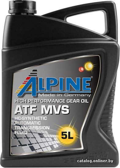 Трансмиссионное масло Alpine ATF MVS 5л Трансмиссионное масло Alpine ATF MVS 5л