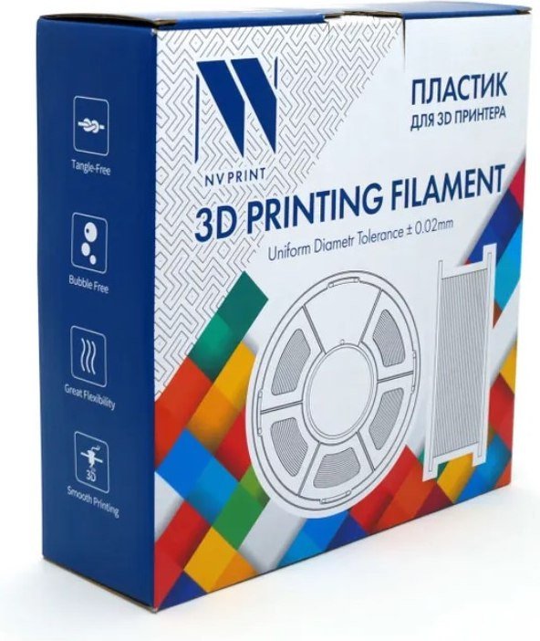 Пластик NV Print NV-3D-PLA-P-SKY-BLUE (1.75мм, 1 кг, Sky Blue)